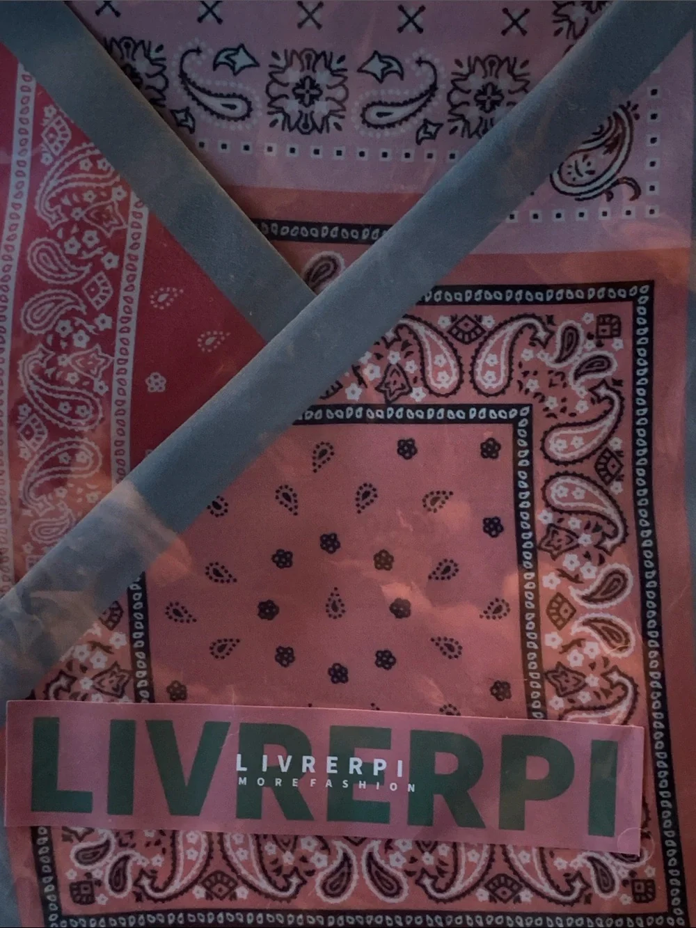 Livrerpi Satin Silk Scarf (Pink, White and Gray)
